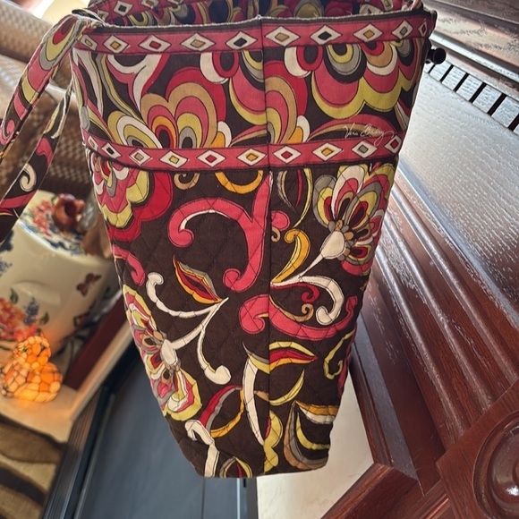 Vera Bradley Puccini Floral Toggle Tote Shoulder Bag & Matching Wallet Quilted - Picture 8 of 16